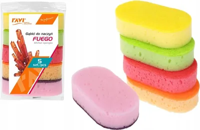 Zdjęcie produktu dla Zmywak kuchenny ostry, profilowany Ravi 5 szt.