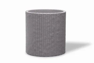 Zdjęcie produktu dla Doniczka Keter Cylinder M Srebrnoszary
