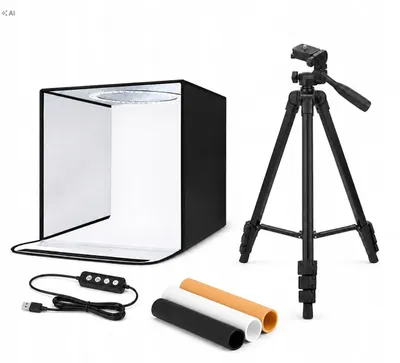 Zdjęcie produktu dla Zestaw foto studio namiot 40×40 cm + statyw 1,8 m