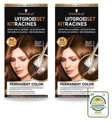 Imagen del producto de 2 unidades de Schwarzkopf Ansatzset Goudbruin R2 - Paquete de suministro - 2 piezas