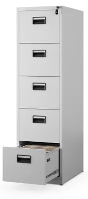 Produktbild von Aktenschrank Hängeregisterschrank Metallschrank Hängeregistraturschrank Ordnerschrank SARA V5, 460 x 1625,5 x 600 mm grau