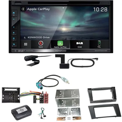 Produktbild von Kenwood DNX-5190DABS Navi Carplay Bluetooth Einbauset für Mercedes W211 CLS W219