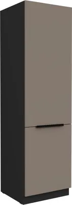 Produktbild von LUNARA Küchenschrank – Breite 60 cm, Dunkelbeige/Schwarz