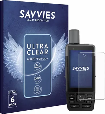 Produktbild von 6x Für Garmin GPSMAP H1 Schutzfolie Savvies Displayschutz Display Schutz Folie Klar Transparent