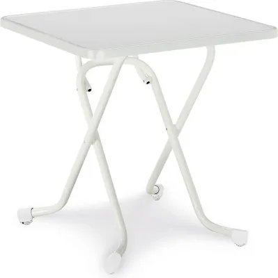 Produktbild von Klapptisch Madrid Stahl Weiß 67 x 67 x 73 cm