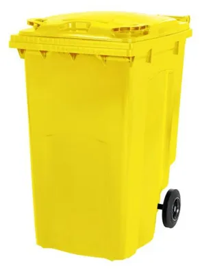 Productafbeelding van Afvalcontainer voor fietsen en motorfietsen, 240 liter, geel