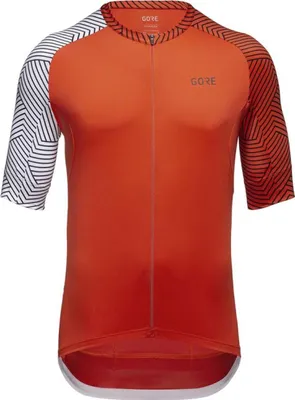 Produktbild von GORE Kurzarm Fahrradtrikot - C5 - Weiß/Orange 2XL