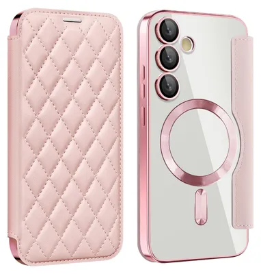Immagine prodotto di Per Samsung Galaxy S24 FE 360 gradi Full Body Magsafe RFID Anti Data Theft Custodia in rosa