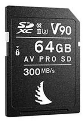 Obrázok produktu pre Angelbird Technologies AV PRO SD MK2 V90, 64 GB, SDXC, UHS-II, 300 MB/s, 280 MB/s, V90