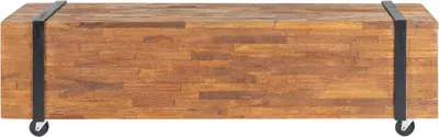Produktbild von vidaXL TV-Schrank 110x30x32,5 cm Massivholz Teak