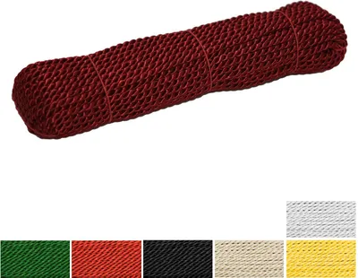 Produktbild von 25m Satinkordel gedreht glänzend Seil Kordel Schnur Zierkordel Atlasschnur Variantenwahl, Farbe:bordeaux