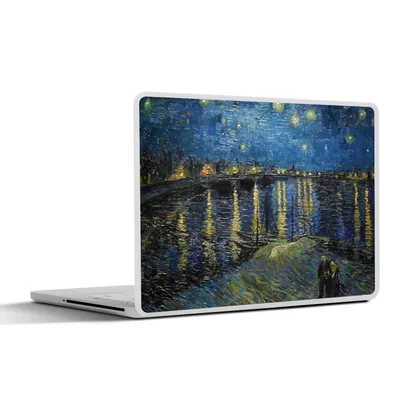 Produktbild von MuchoWow® Laptop Aufkleber Sticker Cover Van Gogh - Brücke - Alte Meister 31x22.5 cm - Laptop-Deko
