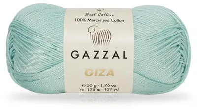 Zdjęcie produktu dla Włóczka Gazzal Giza - kolor: mintowy zielony (2482) - do szydełkowania i robienia na drutach