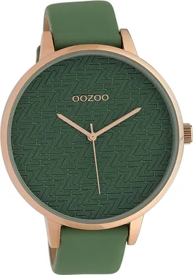 Immagine prodotto di Oozoo orologio da donna in pelle orologio analogico al quarzo bracciale verde Timepieces D2UOC10407