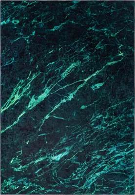 Obrázok produktu pre Zelený Koberec Mazovia - Glamour, Mramor - Koberec do Obývacej Izby, Spálne, Kancelárie - Možno Prať v Práčke - 140 x 200 cm