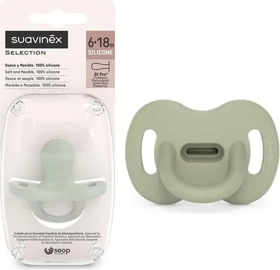 Immagine prodotto di Ciuccio Suavinex 100% silicone 6-18m fisiologico SX PRO Colore Verde Essenza
