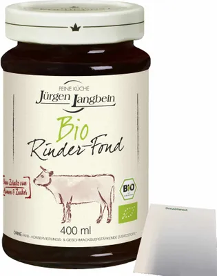 Produktbild von Jürgen Langbein Rinder-Fond (400ml Glas) + usy Block