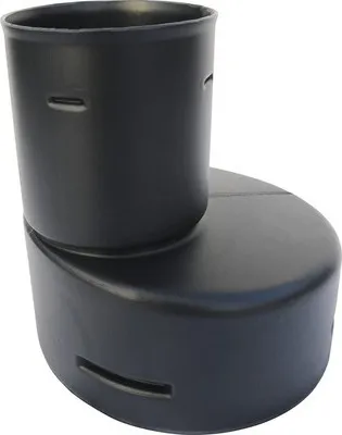 Produktbild von Pipelife Agrodrän Reduzierstück für Drainagerohr Kunststoff schwarz NW 200 mm / 100 mm
