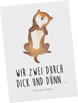 Produktbild von Mr. & Mrs. Panda Postkarte Hund Streicheln - Weiß - Geschenk, Postkarten, Sprüche, Grußkarte, Ansichtskarten, Süß, Ansichtskarte, Hunde, Treu, Wauwau, Fotokarte