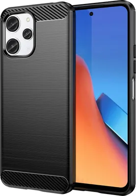 Produktbild von Carbon Case Schutzhülle für Xiaomi Redmi 12 Schwarz