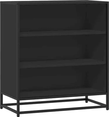 Zdjęcie produktu dla Szafka, czarna, 68x35x76 cm, materiał drewnopochodny i metal