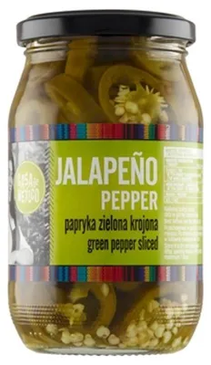 Obrázok produktu pre Papričky jalapeño, nakrájané, v slanom náleve, 340 g