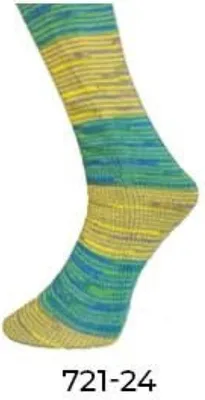 Produktbild von Ferner Wolle Lungauer Sockenwolle 4-fach mit Seide Farbe 721-24