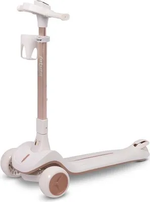 Toyz Satura Dreirad-Roller, Weiß, mit LED, ab 3 Jahren, bis 50 kg