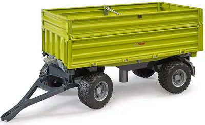 Produktbild von bruder 02203 - Fliegl 3-Seitenkipper mit Aufsteckbordwand - 1:16 Kippanhänger, Transportanhänger, Bordwandanhänger, Muldenkipper, Traktor Zubehör, Landwirtschaft, Bauernhof, grün