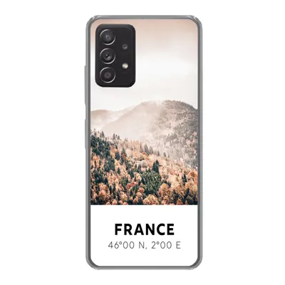 Produktbild von MuchoWow® Handyhülle Schutzhülle Hülle für Samsung Galaxy A33 5G Frankreich - Herbst - Mons Silikon Softcase Handy Hülle - Kartenhalter