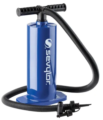 Produktbild von Sevylor Luftpumpe manuelle blau Camping 2 x 2 Liter 46 x 22 cm sofort einsatzbereit