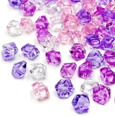 Imagen del producto de Piedras de acrílico transparentes, 415 unidades, de 11 x 14 mm, para decoración de mesas
