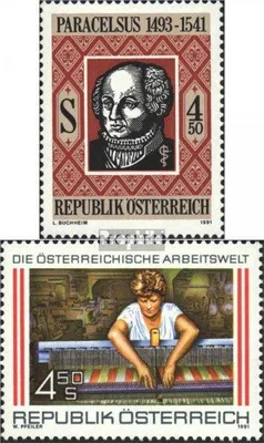 Produktbild von Briefmarken Österreich 1991 Mi 2038,2044 (kompl.Ausg.) gestempelt Sondermarken