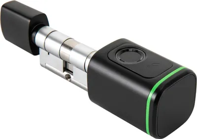Immagine prodotto di Smart Lock - Serratura elettronica - 4 in 1 impronta digitale/app/scheda/chiave - Protezione IP53 contro polvere e spruzzi - 100 impronte digitali e 100 schede - Alimentazione di emergenza USB-C - Nero