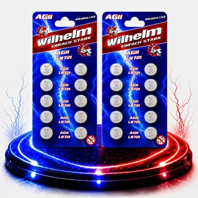 Produktbild von 20 x Wilhelm AG11 LR721 LR58 362 Batterie Knopfzelle Alkaline
