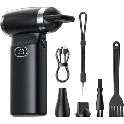 Produktbild von Druckluft-Reiniger, 110.000 U/min, 6000 mAh, mini wiederaufladbarer kabelloser Blower für Tastaturen, Auto und Haushalt, ersetzt Druckluftdosen