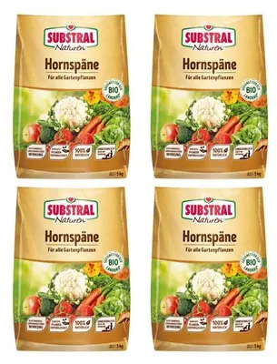 Produktbild von SUBSTRAL® Hornspäne Dünger, natürlicher organischer Stickstoffdünger, 20 kg