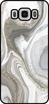 Immagine prodotto di Smartphonica Custodia per telefono adatta a Samsung Galaxy J5 2016 con stampa in marmo - Custodia posteriore in TPU con design in marmo - Argento