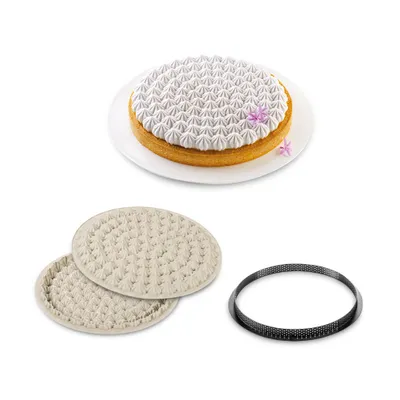 Produktbild von Tortenboden-Set mit Baiser - 3design - Silikomart