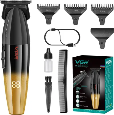 Image de Tondeuse à cheveux professionnelle, 9000 tr/min, Zero Gapped Tondeuse à barbe pour hommes, DLC T-Blade Tondeuse/tondeuse sans fil pour barbiers