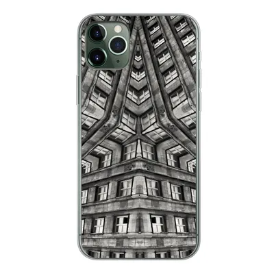 Obrázek produktu pro Kryt na mobilní telefon pro Apple iPhone 11 Pro Max Umění - černá - bílá - psychedelické Silikonové měkké pouzdro