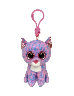 Image de Mignon Cassidy Cat de TY Beanie Boos - violet, 8,5 cm - parfait pour être suspendu ! Un compagnon éprouvé pour toutes les occasions. Ajoutez de la magie à votre journée !