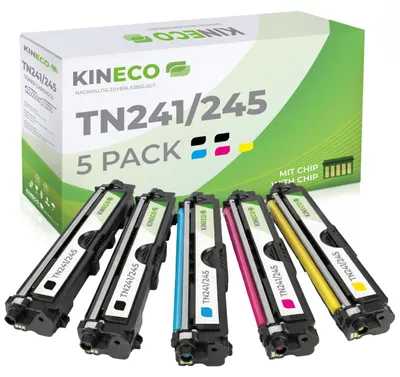 Obrázok produktu pre Kineco toner, 5 kusov, je náhrada za tonery Brother TN-241 a TN-245