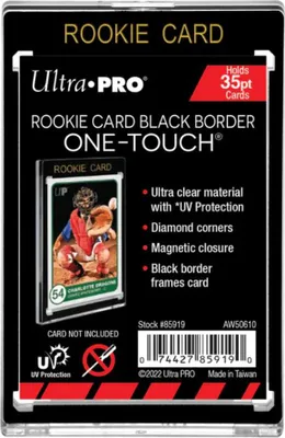Produktbild von Ultra Pro One-Touch Magnetic Card Holder Black Border UV 35pt