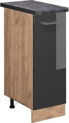 Produktbild von Apothekerschrank Vicco R-Line Anthrazit Hochglanz 30 cm , AP Anthrazit, Model 47000