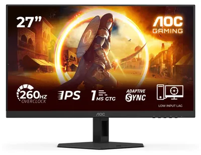 Produktbild von AOC Gaming-Monitor 27G4ZRE, 27 Zoll, Full HD (1920 x 1080), Fast IPS, 260 Hz, 1 ms, G-Sync-kompatibel, HDR10, Nero