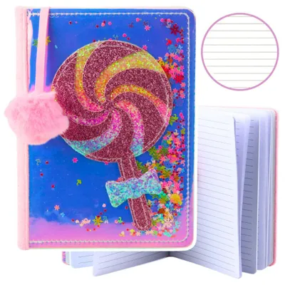 Zdjęcie produktu dla Notatnik, notatnik, w linie, konfetti Lollipop, holograficzny, A5, 80 stron