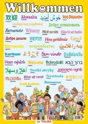 Produktbild von Multilinguales LernPOSTER "Willkommen"