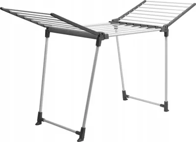 Obrázek produktu pro Sušák na prádlo na balkon/sušák na prádlo – volně stojící 170 cm – skládací – na oblečení a spodní prádlo – vnitřní/venkovní – prostorově úsporný