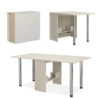 Produktbild von Tisch Kaschmir, Klapptisch, Multifunktionaler Ausklapptisch, Esstisch Büro Party Küche, stabil & platzsparend, praktische abschraubbare Beine